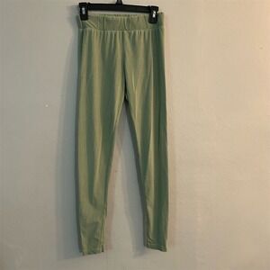 Free People  Women's Green Leggings Size Small Yoga Gym Casual Wear